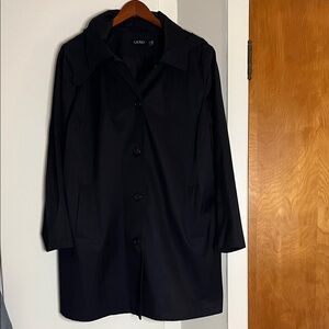 Lauren Ralph Lauren Women’s Black Hooded Rain Trench Coat Size 1X